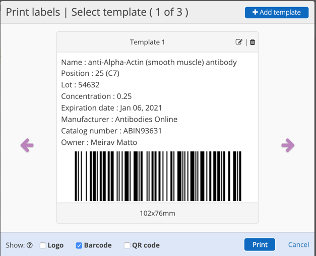 Barcode Labelling with Labguru Barcode Labelling with Labguru