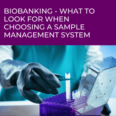 Sample management system and biobanking