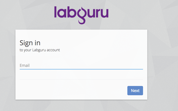 World password day - Labguru ELN sign-in screen