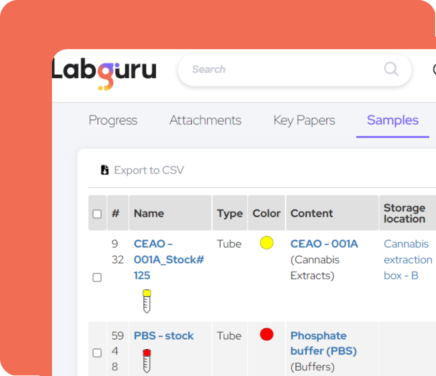 Inventory-Sample management
