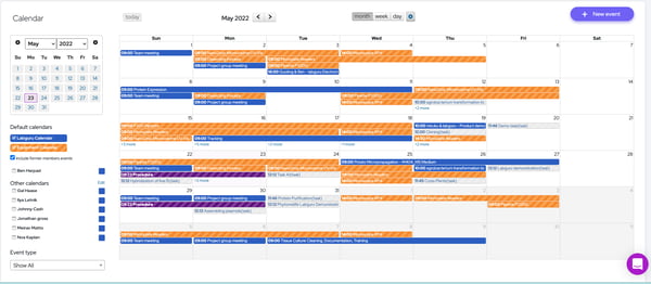 Schedule Equipment calender