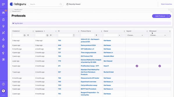 Labguru protocol converter