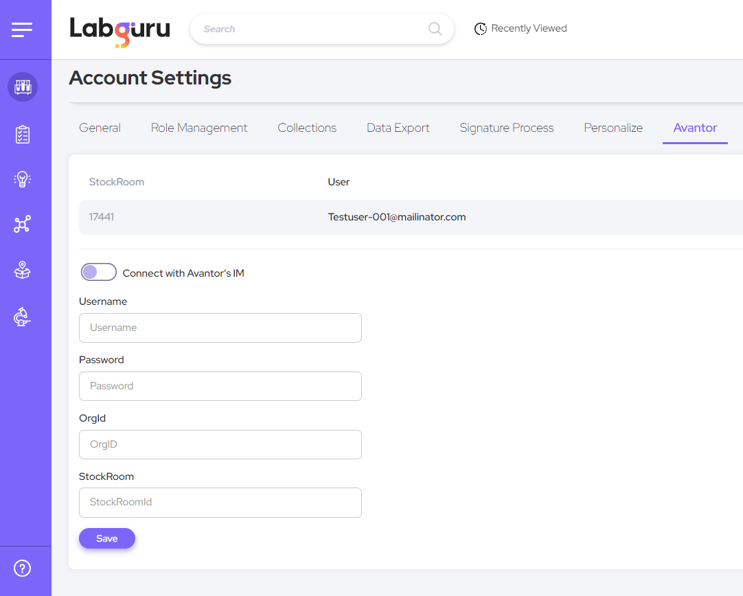 Labguru integrates Avantor IM