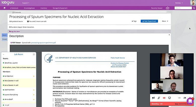 Labguru Supports Remote Lab Collaboration During COVID-19